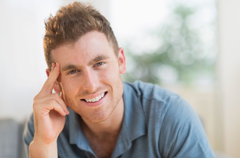 Portrait of smiling young man.