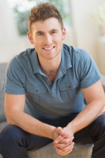 Portrait of smiling young man.