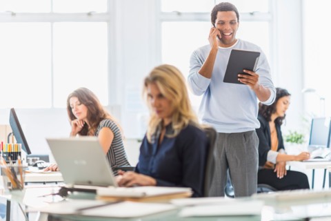 People working in office.
