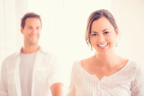 Portrait of happy couple