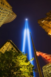 World Trade Center Tribute lights