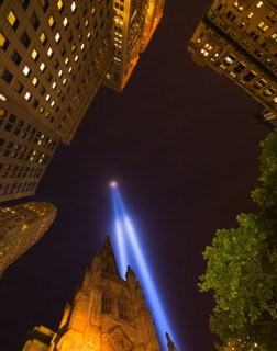 World Trade Center Tribute lights