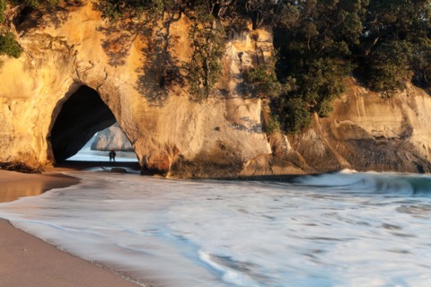 Natural cathedral on beach