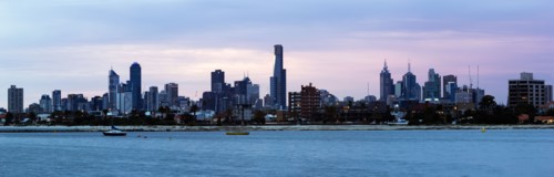 Skyline during sunset