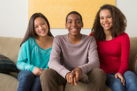 Portrait of three friends (12-13,14-15,16-17)