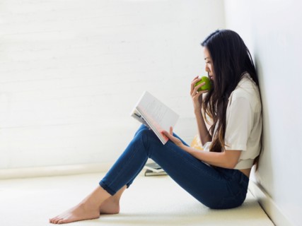 Young woman reading