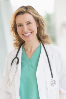 Portrait of female doctor.