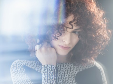 Portrait of beautiful woman.