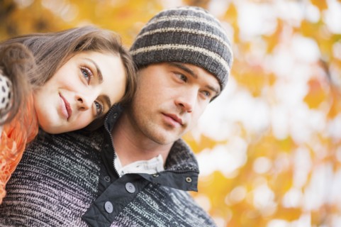 Portrait of couple in Central Park. USA, New York State, New York City.
Photo : Daniel Grill