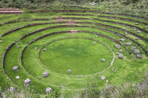 Incan ruins. Peru, Cuzco, Moray.
Photo : Henryk Sadura