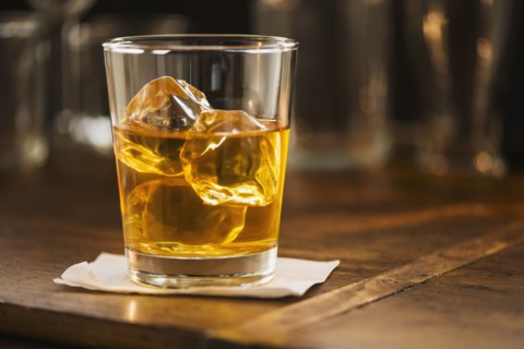 Scotch with ice.