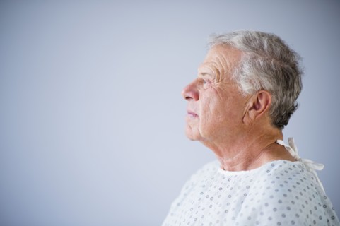 Side view of senior patient.
Photo : Jamie Grill