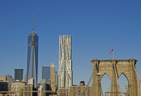 View of Brooklyn Bridge with Manhattan. New York City, USA.
Photo : Tetra Images
