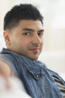 Portrait of smiling young man.
