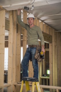 Businessman wearing cowboy hat