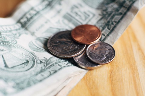 Studio shot of United States currency.
Photo : Kristin Lee