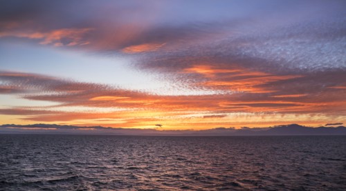 Mediterranean Sea, Sunset. Mediterranean.
