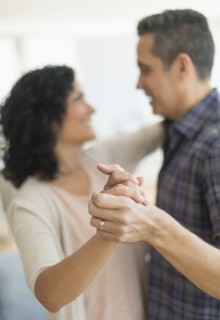 Couple dancing.