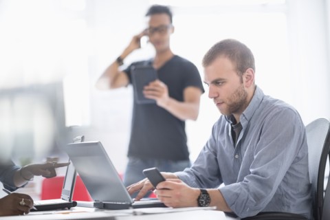 People working in office.