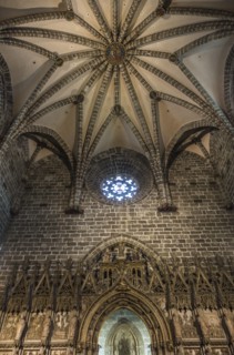 Interior of Santa Iglesia Cathedral. Valencia, Spain.