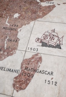 Close up of map. Lisbon, Portugal.