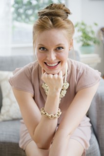 Portrait of beautiful woman