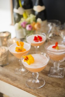 Cocktails on table