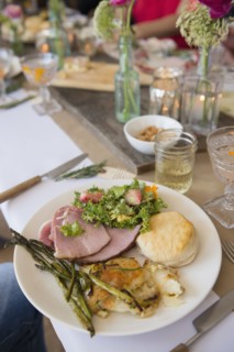 Plate with food