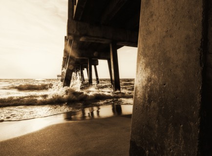 Pier at dusk