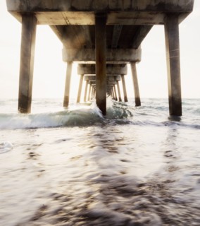Pier at sunset