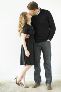 Young couple kissing