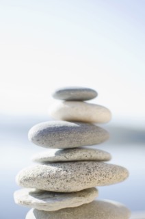 Stacked pebbles