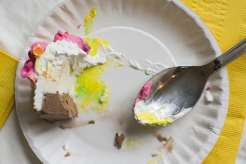Eaten birthday cake