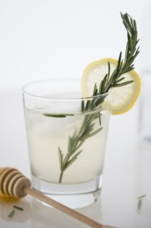 Cocktail with lemon slice