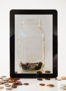 Digital tablet and savings jar