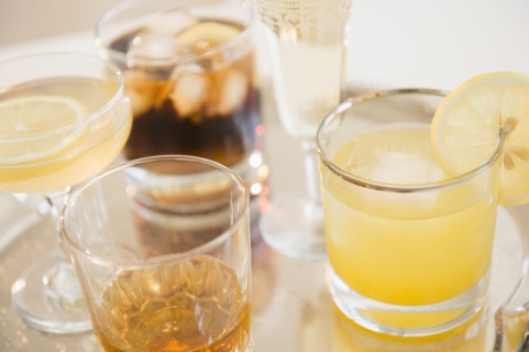 Studio shot of various drinks