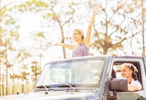 Couple in car