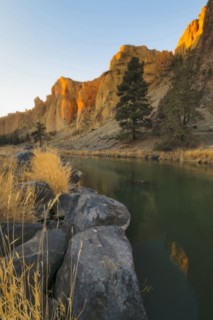 Landscape with rocks and river