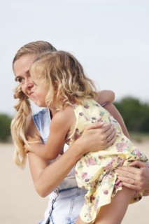 Mother playing with daughter (2-3)