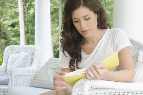 Young woman reading