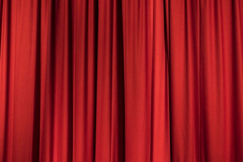 Red curtain.