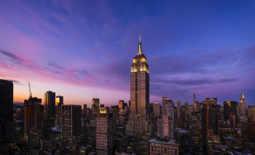 Empire State Building at dusk. New York City, New York.
