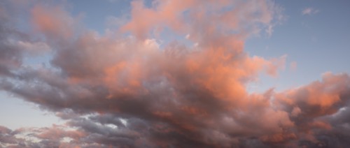 Beautiful cloudscape at sunset.