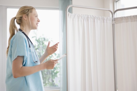 Female doctor in hospital