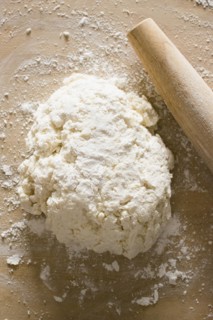 Dough and rolling pin