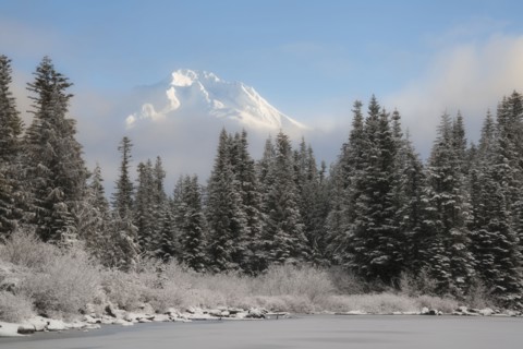 Scenic view of winter landscape