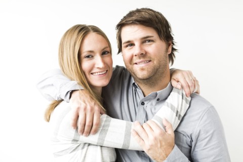 Mid-adult couple embracing