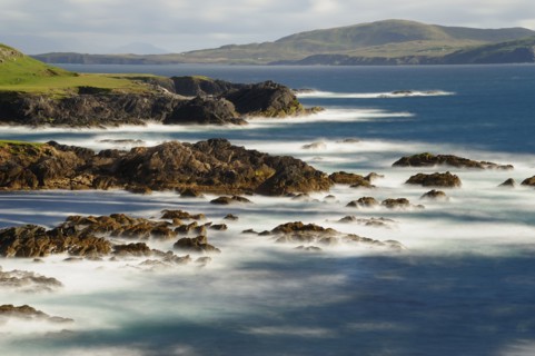 Seascape and rocky coast