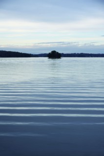 Ripple pattern on lake