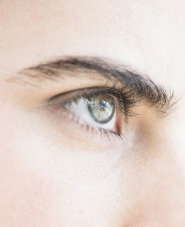 Close-up of blue eye.